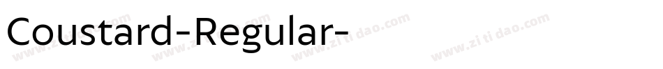 Coustard-Regular字体转换