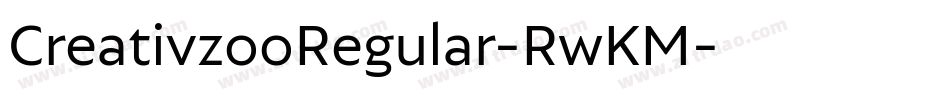 CreativzooRegular-RwKM字体转换