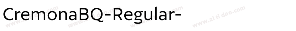 CremonaBQ-Regular字体转换