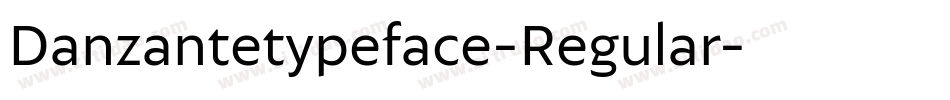 Danzantetypeface-Regular字体转换