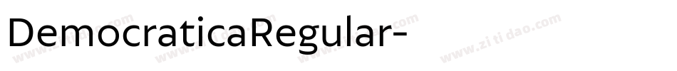 DemocraticaRegular字体转换