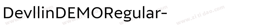 DevllinDEMORegular字体转换