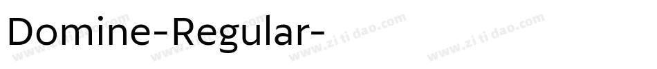 Domine-Regular字体转换