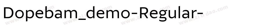 Dopebam_demo-Regular字体转换