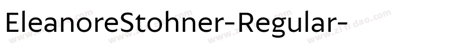 EleanoreStohner-Regular字体转换