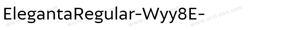 ElegantaRegular-Wyy8E字体转换