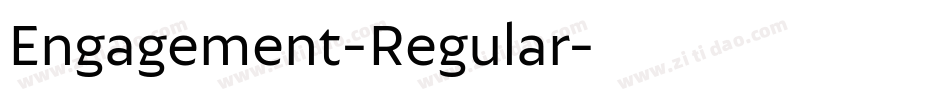 Engagement-Regular字体转换