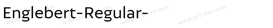 Englebert-Regular字体转换