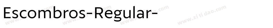 Escombros-Regular字体转换