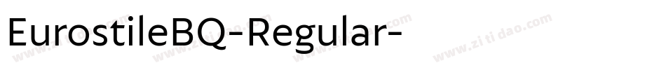 EurostileBQ-Regular字体转换