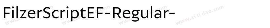 FilzerScriptEF-Regular字体转换