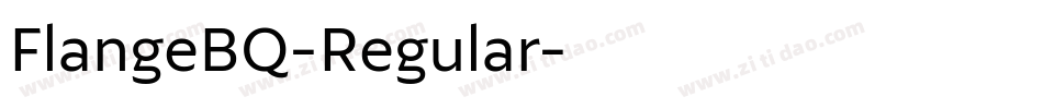 FlangeBQ-Regular字体转换