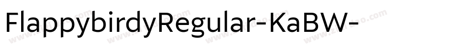 FlappybirdyRegular-KaBW字体转换