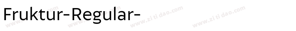 Fruktur-Regular字体转换