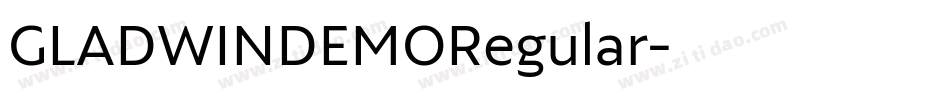 GLADWINDEMORegular字体转换