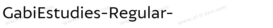 GabiEstudies-Regular字体转换