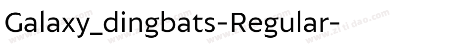 Galaxy_dingbats-Regular字体转换