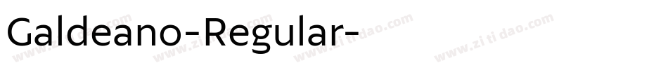 Galdeano-Regular字体转换