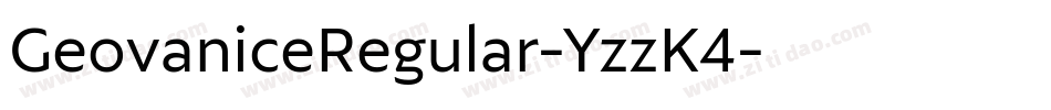 GeovaniceRegular-YzzK4字体转换