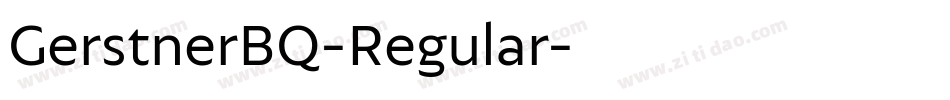 GerstnerBQ-Regular字体转换