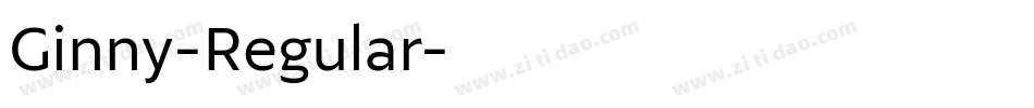 Ginny-Regular字体转换