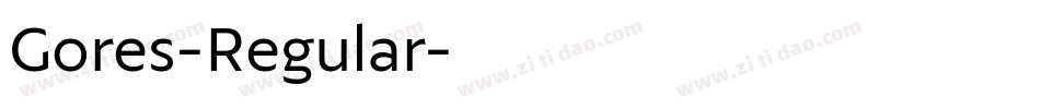 Gores-Regular字体转换
