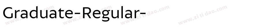 Graduate-Regular字体转换