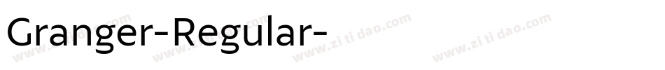 Granger-Regular字体转换