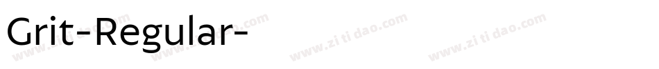 Grit-Regular字体转换