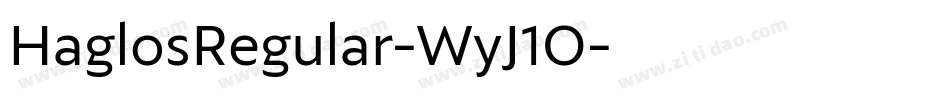 HaglosRegular-WyJ1O字体转换