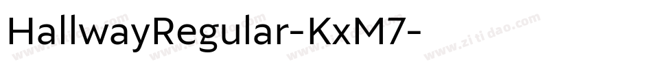 HallwayRegular-KxM7字体转换