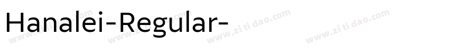 Hanalei-Regular字体转换
