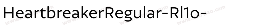 HeartbreakerRegular-Rl1o字体转换