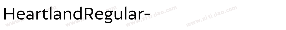 HeartlandRegular字体转换