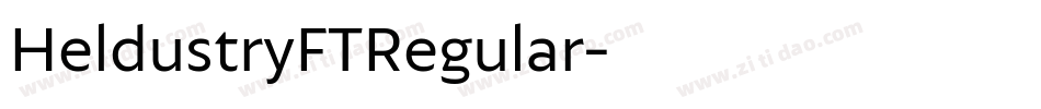 HeldustryFTRegular字体转换