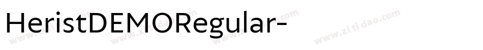 HeristDEMORegular字体转换