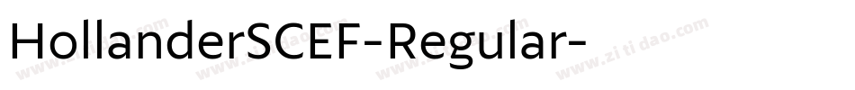 HollanderSCEF-Regular字体转换