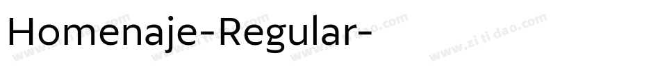 Homenaje-Regular字体转换