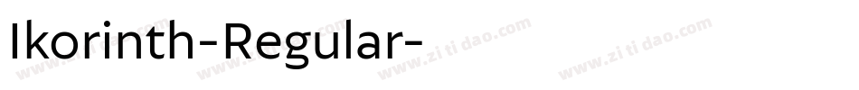 Ikorinth-Regular字体转换