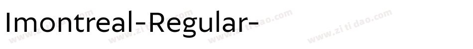 Imontreal-Regular字体转换