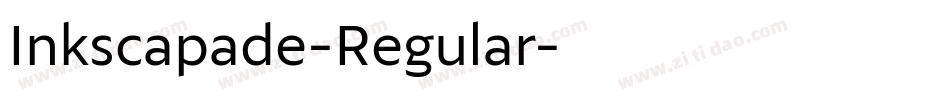 Inkscapade-Regular字体转换