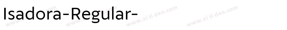 Isadora-Regular字体转换