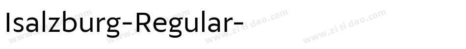 Isalzburg-Regular字体转换