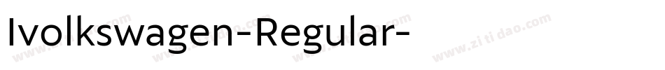 Ivolkswagen-Regular字体转换