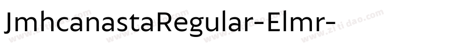JmhcanastaRegular-Elmr字体转换