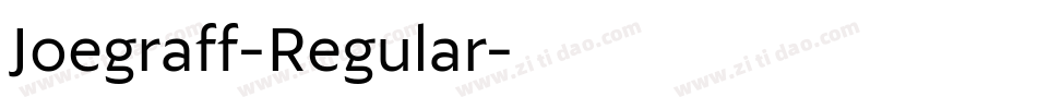 Joegraff-Regular字体转换