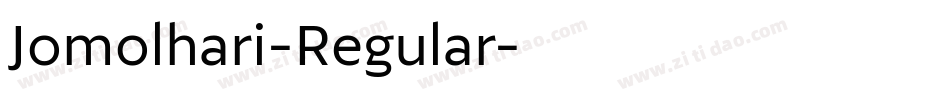 Jomolhari-Regular字体转换