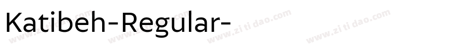 Katibeh-Regular字体转换