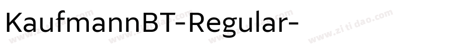 KaufmannBT-Regular字体转换