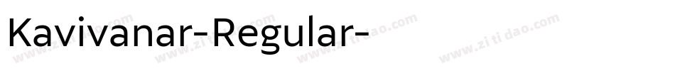 Kavivanar-Regular字体转换